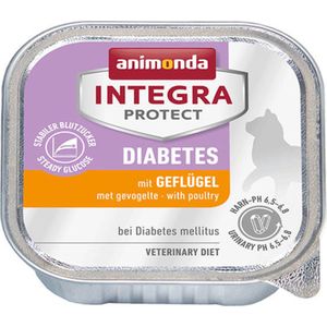 Animonda Integra Protect Cat Diabetes - Gevogelte - 16 x 100 g
