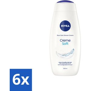 6 x NIVEA - Douchecrème - Zacht - Huidbeschermend - Amandelolie - 500 ml - Douchecrème - NIVEA - Hydratatie - Amandelolie - Zacht