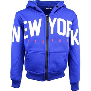 S&C Vestje New York blauw Kids & Kind Jongens Blauw - Maat: 122/128