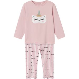 Name it Meisjes Pyjama oogjes Corsage (roos) - NMFRANDA - Maat 92