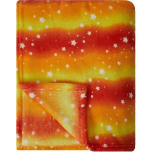 Lumaland knusse deken voor kinderen - 150 x 180 cm - Oranje