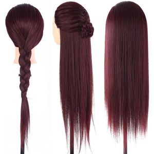 Allecto Premium - Rode Kappersopleidingskop Etalagepop - Kappers Kapper Cosmeticastudent - Praktijk Hoofd Oefenen