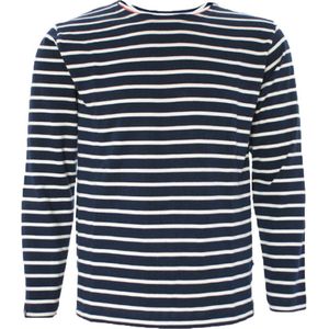 Breton Stripe Classic Navy Natural Maritiem Shirt Heren