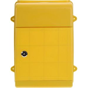 JGS Premium - Wandgemonteerde brievenbus van kunststof voor thuis en buiten met kleine capaciteit en veiligheidscertificaat.