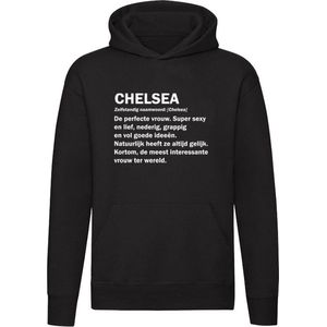 Chelsea grappige Hoodie | verjaardag | cadeau | kado | Unisex | Trui | Sweater | Capuchon | Zwart