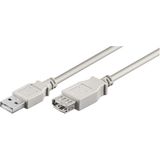 Goobay Usb 2.0 Verlengkabel [1X Usb-A 2.0 Stekker - 1X Usb 2.0 Bus A] 3 M Grijs