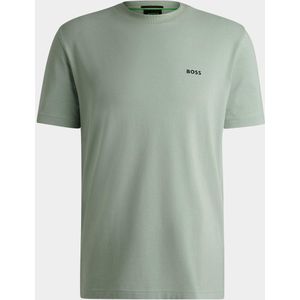 BOSS - 50506373 T-shirt - Groen - Stretchkatoen - Korte Mouwen