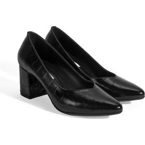 DESA Lage schoen Leer Zwart Vrouwen Schoenpunt: Nez pointu Maat: 38 EU