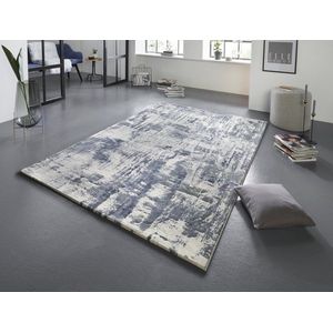 Flycarpets Elle Decoration - Modern Design Vloerkleed -Vernon - Blauw / Grijs / Creme - 120x170 cm