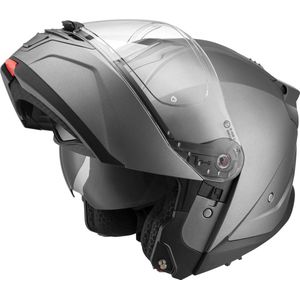 BEON B711 Motorhelm - XL - Systeemhelm met Zonnevizier - Verstelbare integraalhelm - Jethelm - Mat Titanium