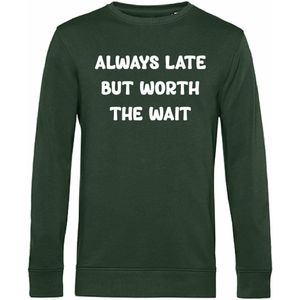 7431 - Sweater - Always Late-Forest Green-L