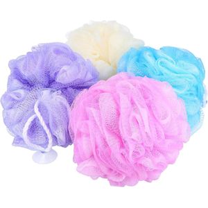 Spons badspons - douche spons- massagespons - douchebal (04 stuks - XL)
