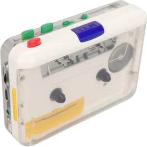Naar MP3-converter 2022 Bijgewerkte Draagbare USB-cassettespeler Retro Innovatieve Kleurrijke Knoppen Cassetteband Naar Digitale Converter-speler met Oortelefoon