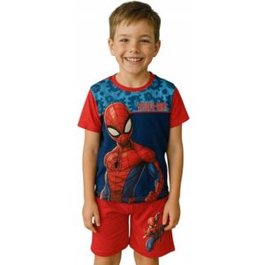 Marvel - Spiderman - Shortama - Rood - Katoen