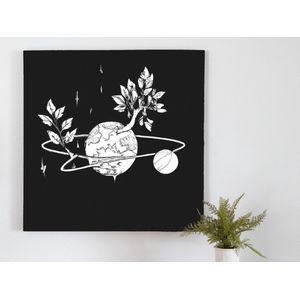 Trees to the universe | Trees to the universe | Kunst - 60x60 centimeter op Forex | Foto op Forex