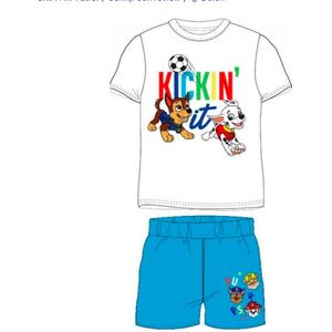 Paw Patrol pyjama - wit - Maat 128 / 8 jaar