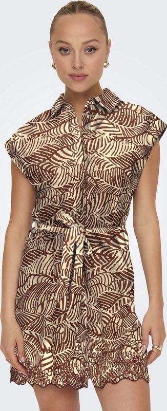 ONLY - ONLLOU LIFE EMB SHIRT DRESS PTM - Mini Jurk - Dames