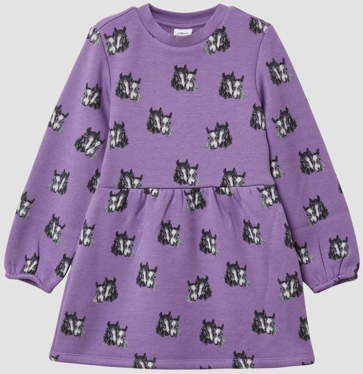 Jerseyjurk - Fleecejurk - Met All-over Print - Comfortabele Geribde Halslijn