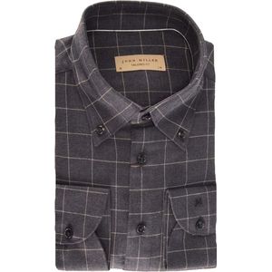 John Miller - Blauwe Overhemden - Heren - Lange Mouwen
