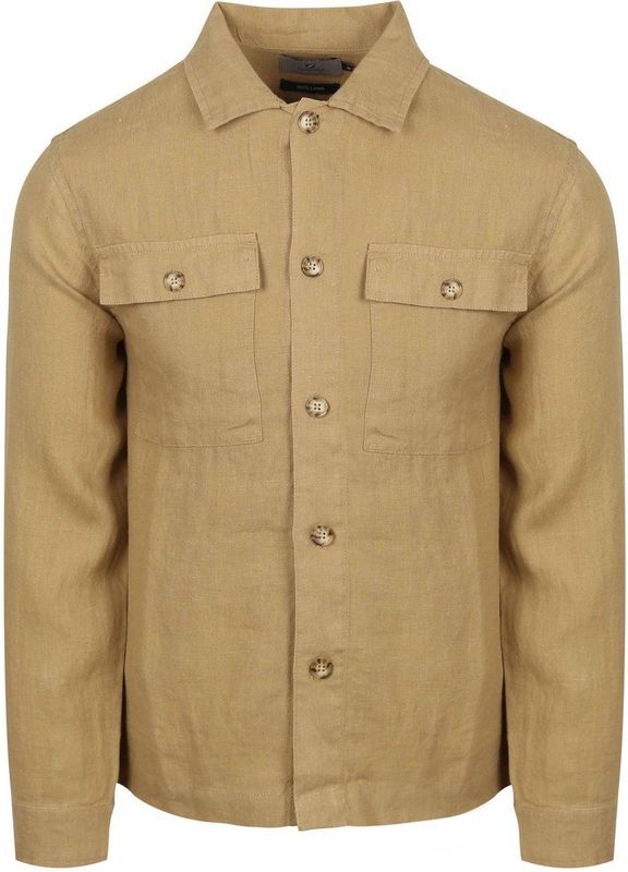 Suitable - Linnen Overshirt - Beige - Heren