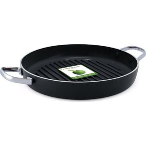 GreenPan Essentials grillpan 28cm - zwart - inductie - PFAS-vrij