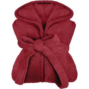 Extra Zachte Badjas met Capuchon van Knuffelfleece - Unisex Kuitlengte in Moderne Kleuren