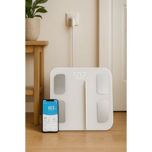 Slimme Weegschaal smart scale with app control– 28 Meetfuncties voor Gedetailleerde Lichaamsanalyse- weeg schaal- wegen- meten- personen weegschaal- weger- digitale- digitaal- slimme weegschaal