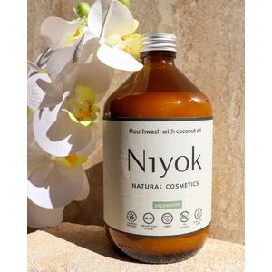 Niyok - Mondspoeling - Kokosnootolie - Pepermunt - 500 ML