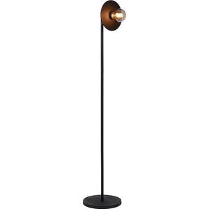 Atmooz - Vloerlamp Jacob - Staande Lamp - Stalamp - Woonkamer - Zwart - Hoogte 155cm - Metaal