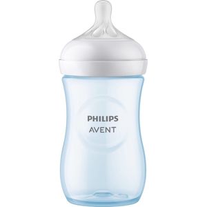 Philips Avent Natural Response Babyfles - Blauw - 1 Fles - 260 ml - 1+ maanden - Snelheid 3-speen - SCY903/21