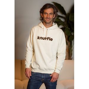 Knuffle Classic Hoodie® | Van het bekende Nederlandse merk Knuffle® | Linda: ""De perfecte hoodie. Stijlvol en heel comfortabel!"" | Duurzaam geproduceerd in Portugal | Voor dames en heren | Verkrijgbaar in 4 kleuren, dit is maat XL, in de kleur Wit