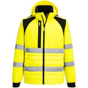 Portwest WX2 Eco Hi-Vis Hybride Jack CD863 - Geel/Zwart - L