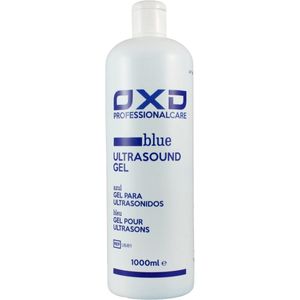 OXD Ultrasound Gel Blauw – 1000 ml Fles | Voor Echografie, HIFU en EMS | Hypoallergeen, Zichtbaar en Efficiënt