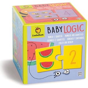 Ludattica Puzzels: CIJFERS - Baby Logic 12x12x12cm, 10 2-delige puzzels, 3+