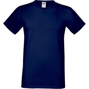 Fruit Of The Loom Heren Sofspun® T-shirt met korte mouwen (Donker Marine)