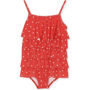 Konges Slojd - Badpak Mannucci - Rood - Gemaakt van 80% Gerecycled Polyester