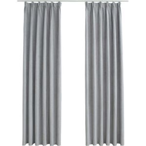 vidaXL-Gordijnen-verduisterend-met-haken-2-st-140x175-cm-grijs