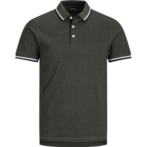 Jack & Jones Heren Polo JJEPAULOS bequem Groen 4XL Volwassenen