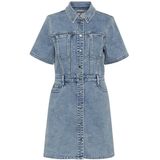 Kaffe - Denim Jurk - Blauw - Gewassen - Dames