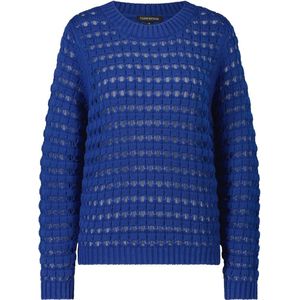 Tramontana - Jumper LS Ajour - Gebreide Trui - Blauw
