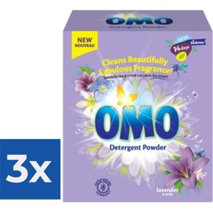 Omo Waspoeder Lavendel 100 Wasbeurten - Voordeelverpakking 3 stuks