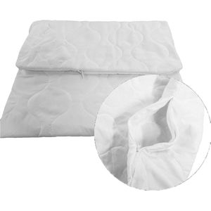 Pittig kussensloop 35x35cm met vulling - Wit