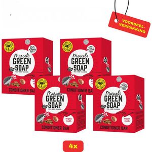 Marcel's Green Soap Conditioner Bar Argan & Oudh - 4x60 gram voordeelverpakking