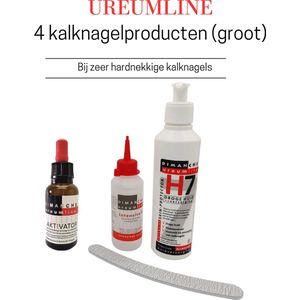 (voordelig) Ureumline intensive Cure gel 4 kalknagelproducten - 100ml Ureumline intensive curegel - Ureumline Aktivator - Ureumline H7 creme 250 ml - vijl - Intensive curegel - ureumline intensive curegel