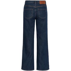 My Essential Wardrobe - MWKarli 139 High Wide Deco Jeans - Donkerblauw - Dames