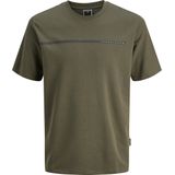 JACK & JONES Jcofusion Full Branding Tee Ss Crew Noos, grape leaf, S
