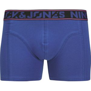 Jack & Jones - Nine Zero Solid Trunk - Boxershorts - Blauw - Donkergrijs - Zwart - Geel - 3-pack