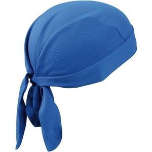 Koksmuts / bandana kobaltblauw polyester - Kok / chefkok werkkleding