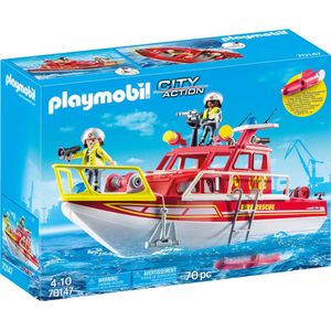 PLAYMOBIL  Brandweerboot - 70147