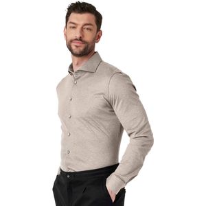 Desoto - Luxury Hai - Overhemd - Beige - Katoen - Semi-wide Collar